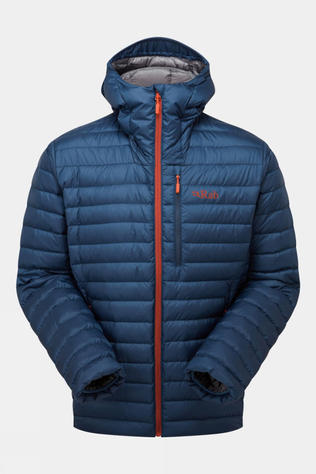 Rab Mens Microlight Alpine Jacket Tempest Blue W. Tuscan Red (Twilight)