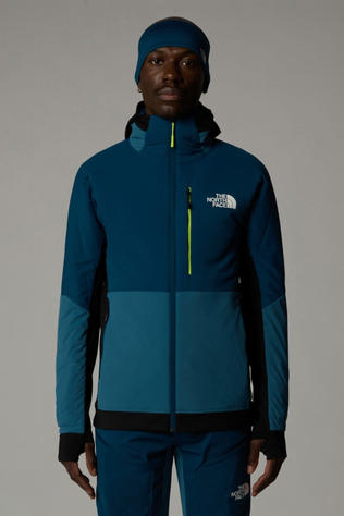 The North Face Mens Binntal Hybrid Ventrix Hooded Jacket Mallard Blue/Midnight Petrol/Tnf Black