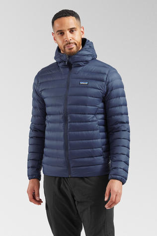 Patagonia Mens Down Sweater Hooded Jacket New Navy