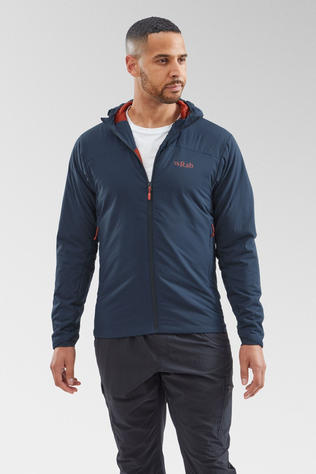 Rab Mens Xenair Alpine Light Jacket Tempest Blue/ Tuscan Red