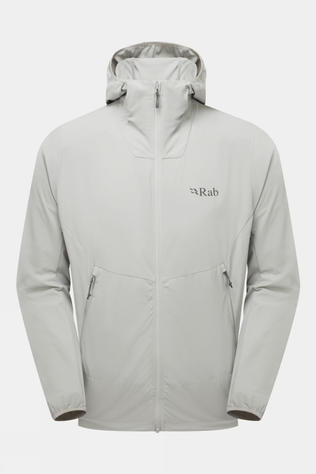 Rab Mens Borealis Hooded Jacket Light Zinc