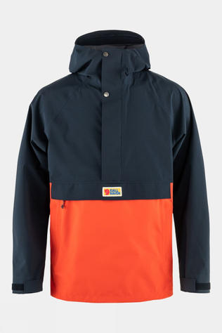 Fjallraven Mens Vardag Hydratic Anorak Dark Navy-Flame Orange
