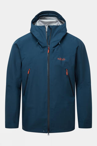 Rab Mens Yangra GTX Hike Jacket Tempest Blue/Tuscan Red