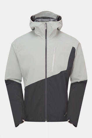 Rab Mens Downpour Trail Light Jacket Light Zinc/Anthracite
