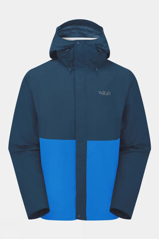 Rab Mens Downpour Jacket Tempest Blue/Maya Blue