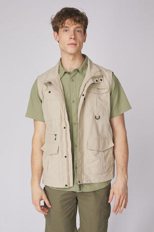 Ayacucho Mens Jungle Travel Vest Beige