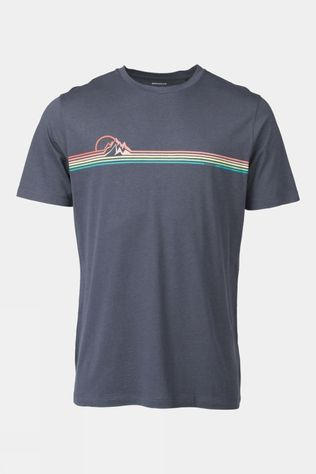 Ayacucho Mens Adventure Stripes T-Shirt EBONY