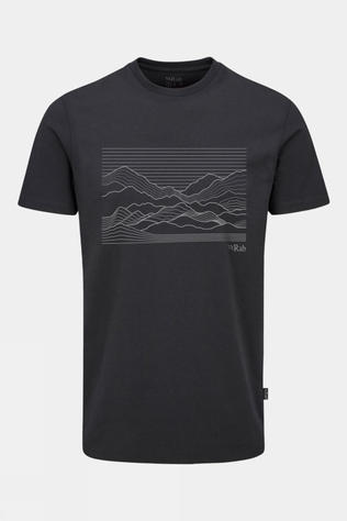 Rab Mens Stance Outline T-Shirt Beluga/Zinc