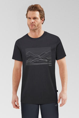 Rab Mens Stance Outline T-Shirt Beluga/Zinc