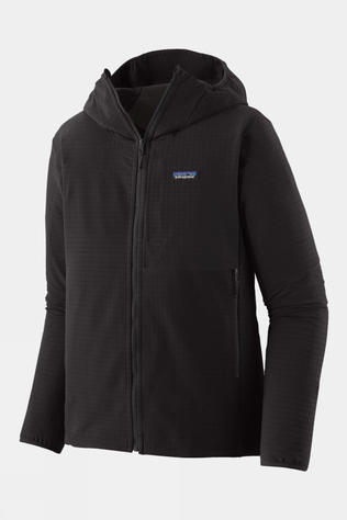 Patagonia Mens R1 Techface Hoodie Fleece Jacket  Black