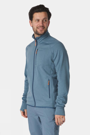Ayacucho Mens Mountain Midlayer Jacket II Blue Mirage Melange