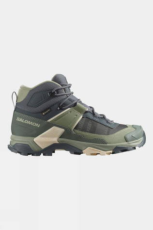 Salomon Womens X Ultra 5 Mid GTX Boots Turbulence/Sedona Sage/Tender Peach