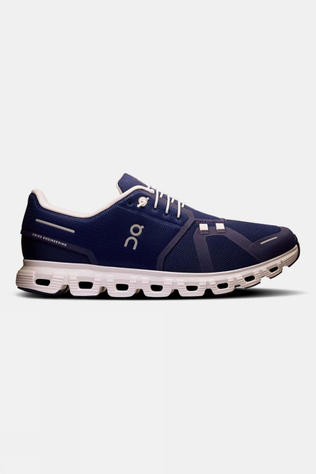 On Mens Cloud 6 Shoes Midnight | White