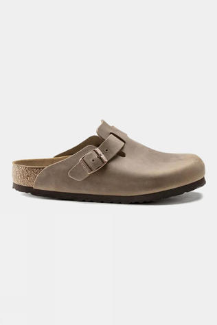 Birkenstock Boston Oiled Leather Sandals Tabacco Brown